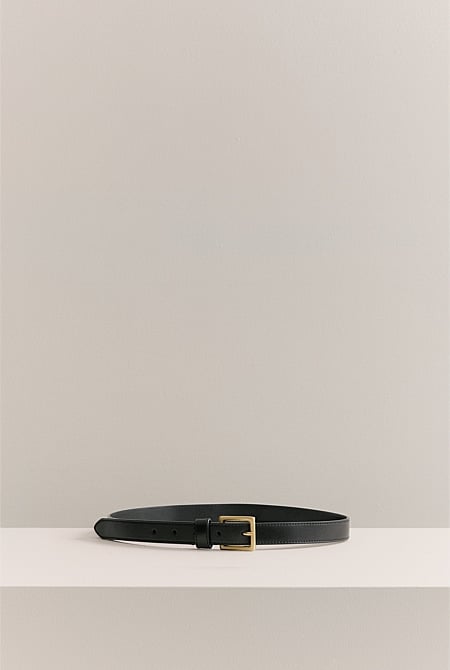 Leather Slim Belt