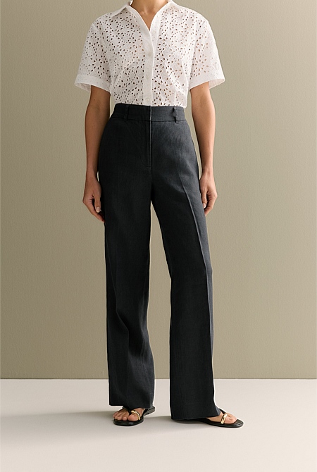 Linen Wide Leg Pant