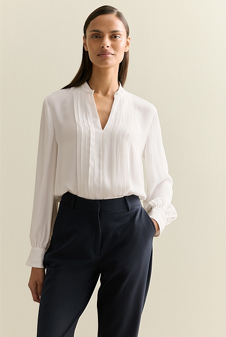 Tuxedo Blouse