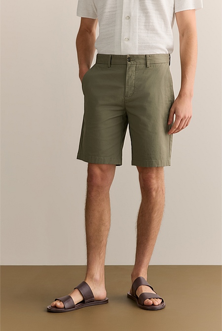 Cotton Twill Chino Short