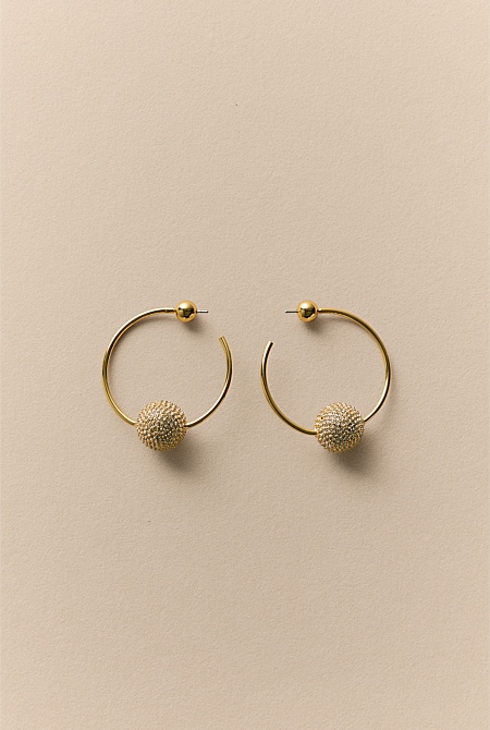 Eloise Crystal Hoop Earrings