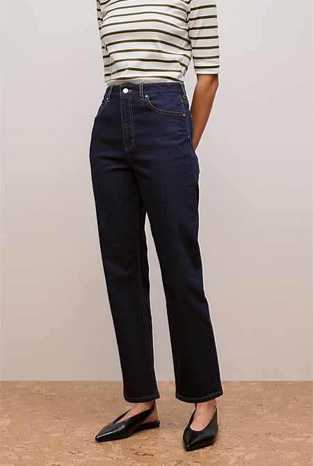 High Rise Straight Leg Jean