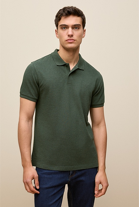 Pique Marle Monogram Polo