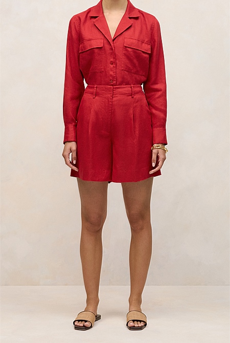 Linen Tailored Short