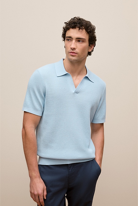 Cotton Texture Stitch Polo
