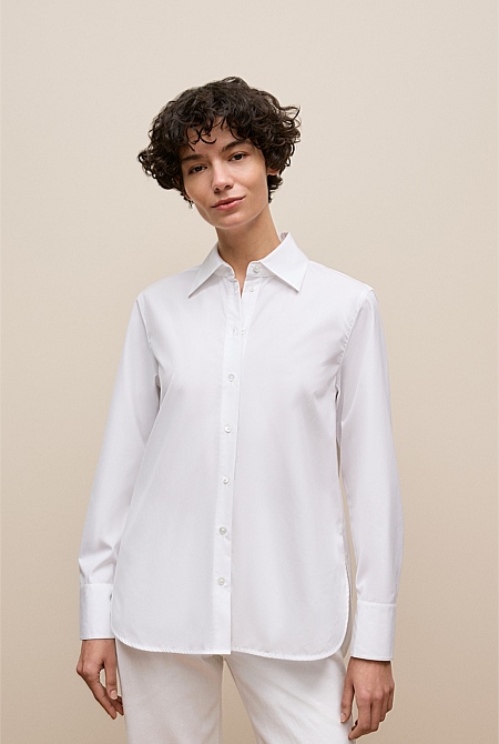 Cotton Poplin Long Sleeve Shirt