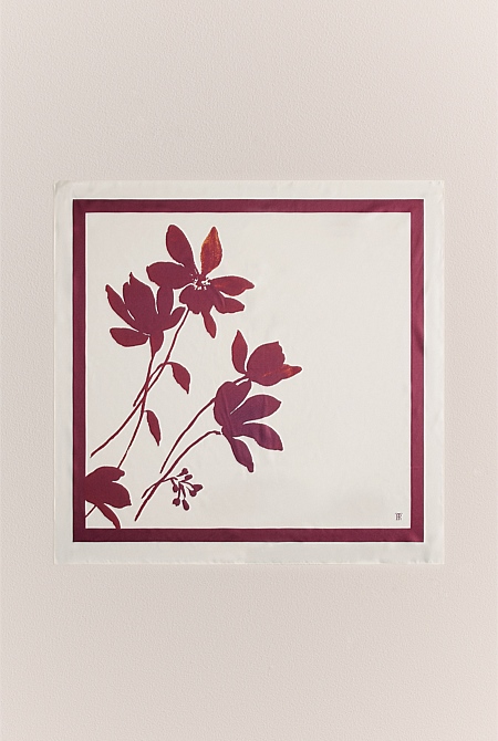 Wren Floral Silk Scarf