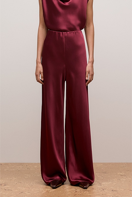 Satin Bias Cut Pant