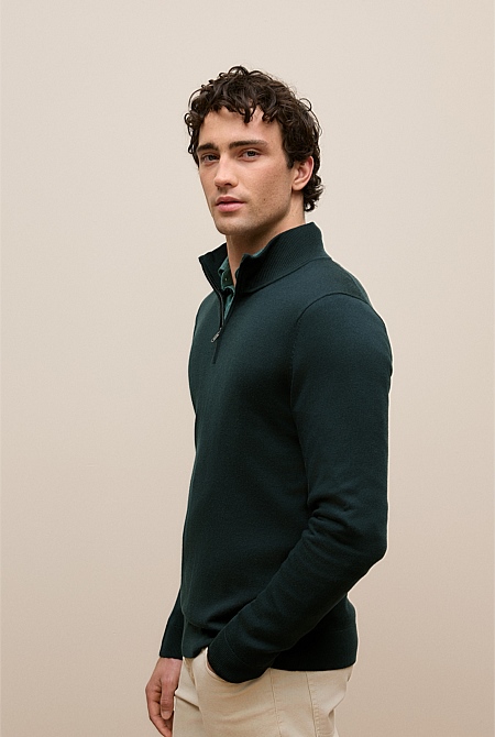 Merino Half Zip