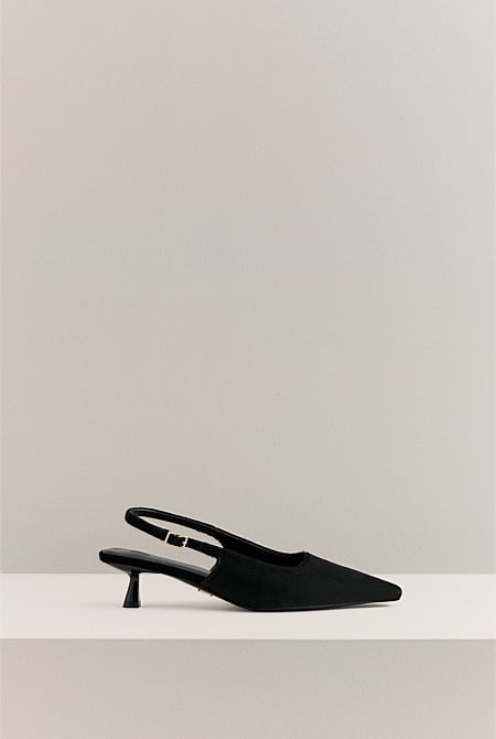 Solenne Pony Hair Kitten Heel