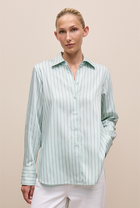 Soft Stripe Long Sleeve Shirt