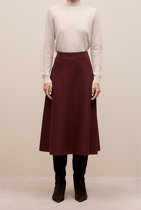 Merino Milano Knit Skirt