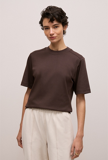 Cotton Modal Interlock T-shirt