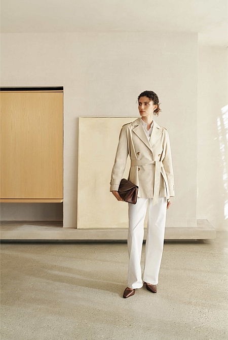 Short Belted Trench Coat Short Belted Trench Coat