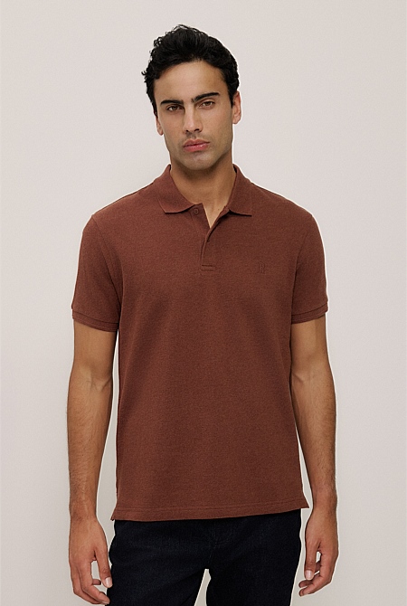 Pique Marle Monogram Polo