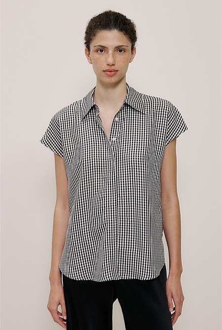 Gingham Short Sleeve Shirt