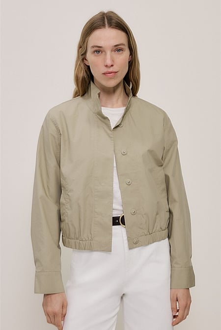 Funnel Neck Bomber Jacket Funnel Neck Bomber Jacket
