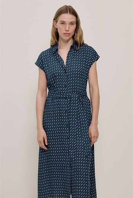 Cavelle Cap Sleeve Shirt Dress Cavelle Cap Sleeve Shirt Dress