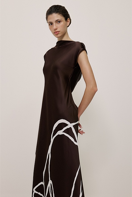Camie Lyons x Trenery Silk Dress