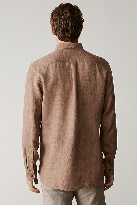Regular Fit Delave Linen Shirt Regular Fit Delave Linen Shirt