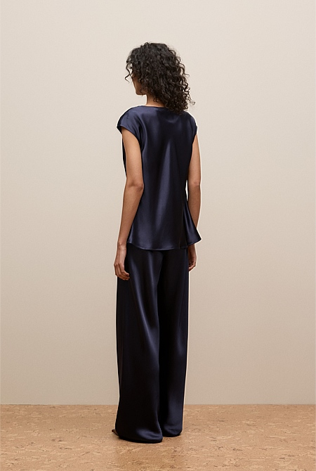 Satin Cowl Neck Blouse Satin Cowl Neck Blouse