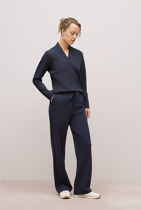 Jacquard Shawl Neck Sweat Jacquard Shawl Neck Sweat
