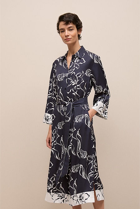 Iluna Spliced Shirt Dress Iluna Spliced Shirt Dress