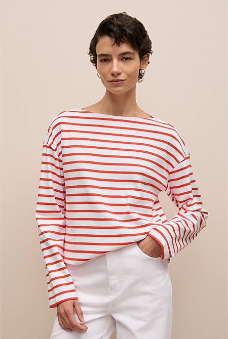 Australian Cotton Breton Stripe T-shirt Australian Cotton Breton Stripe T-shirt