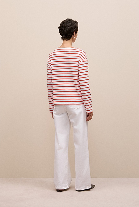 Australian Cotton Breton Stripe T-shirt Australian Cotton Breton Stripe T-shirt