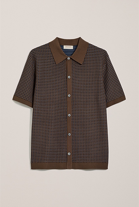 Jacquard Geo Knit Shirt Jacquard Geo Knit Shirt