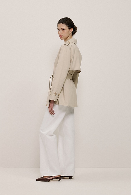Short Belted Trench Coat Short Belted Trench Coat