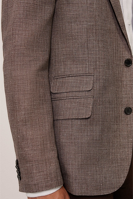 Linen Cotton Textured Blazer Linen Cotton Textured Blazer