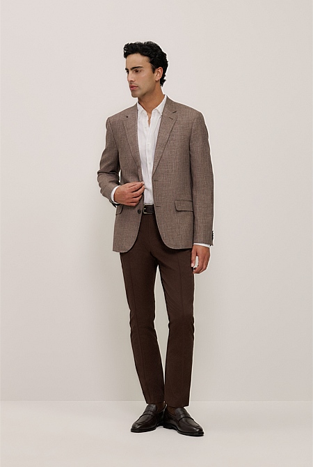 Linen Cotton Textured Blazer Linen Cotton Textured Blazer