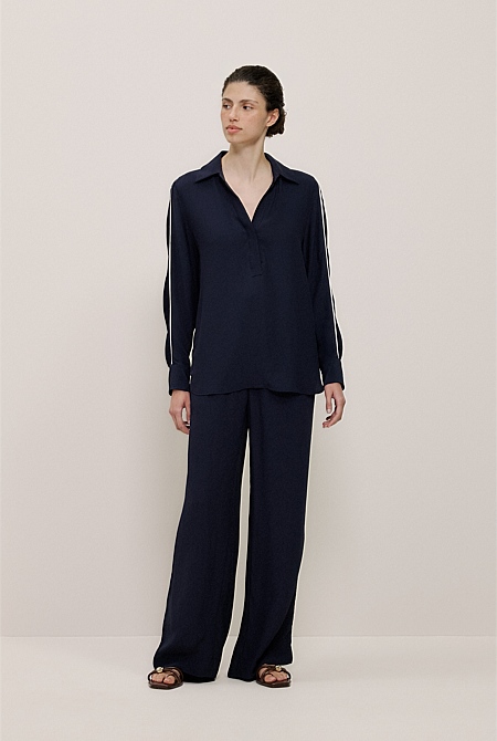 Piping Detail Pull On Pant Piping Detail Pull On Pant