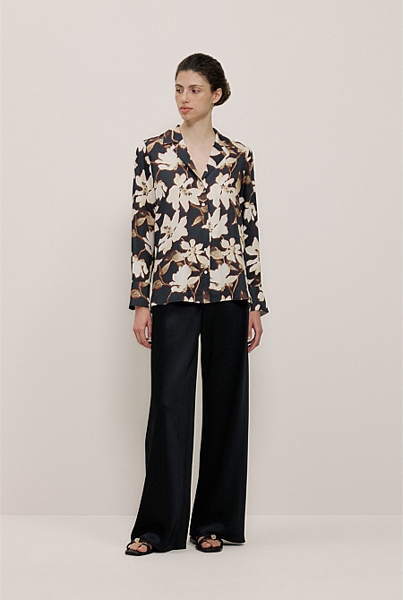Calais Modal Camp Collar Shirt Calais Modal Camp Collar Shirt