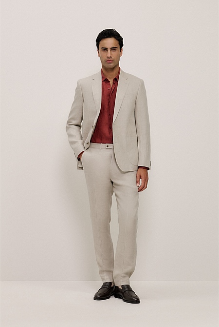 Tailored Fit Delave Linen Shirt Tailored Fit Delave Linen Shirt