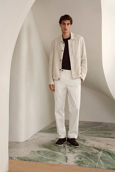 Linen Harrington Jacket Linen Harrington Jacket