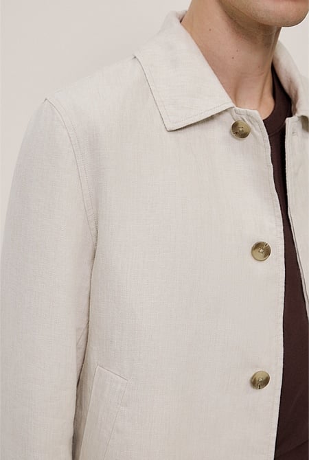 Linen Harrington Jacket Linen Harrington Jacket
