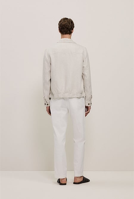 Linen Harrington Jacket Linen Harrington Jacket