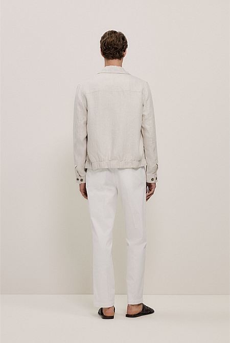 Linen Harrington Jacket Linen Harrington Jacket