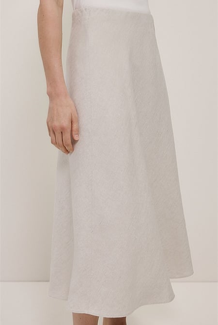 Yarn Dyed Linen Bias Slip Skirt Yarn Dyed Linen Bias Slip Skirt