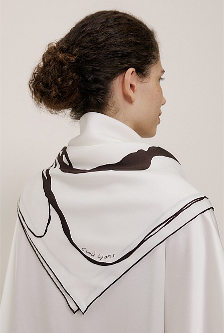 Camie Lyons x Trenery Silk Scarf Camie Lyons x Trenery Silk Scarf