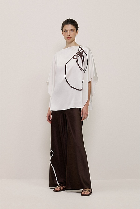 Camie Lyons x Trenery Silk Top Camie Lyons x Trenery Silk Top
