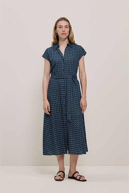 Cavelle Cap Sleeve Shirt Dress Cavelle Cap Sleeve Shirt Dress