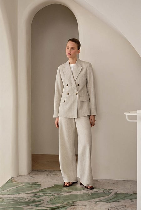 Yarn Dyed Linen Bias Pant Yarn Dyed Linen Bias Pant