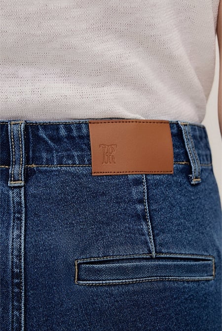 Denim High Rise Tailored Pant Denim High Rise Tailored Pant