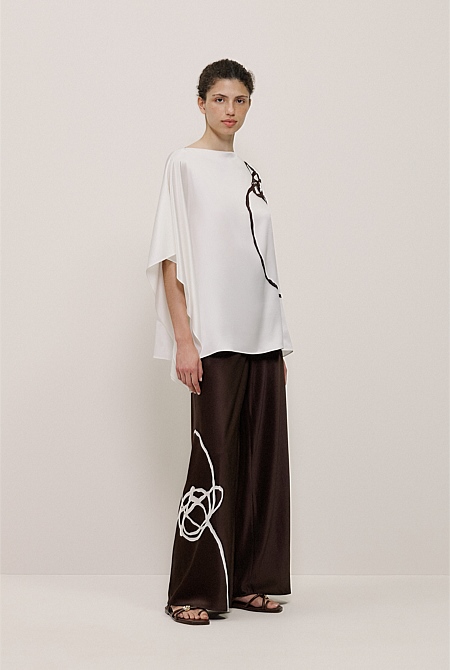 Camie Lyons x Trenery Silk Pant Camie Lyons x Trenery Silk Pant