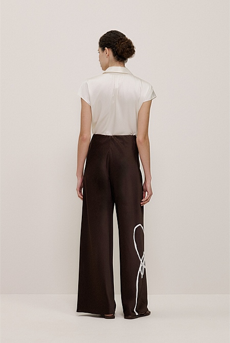 Camie Lyons x Trenery Silk Pant Camie Lyons x Trenery Silk Pant