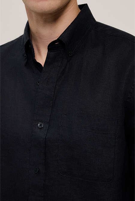 Regular Fit Linen Classic Long Sleeve Shirt Regular Fit Linen Classic Long Sleeve Shirt