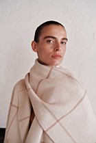 Wool Check Reversible Scarf